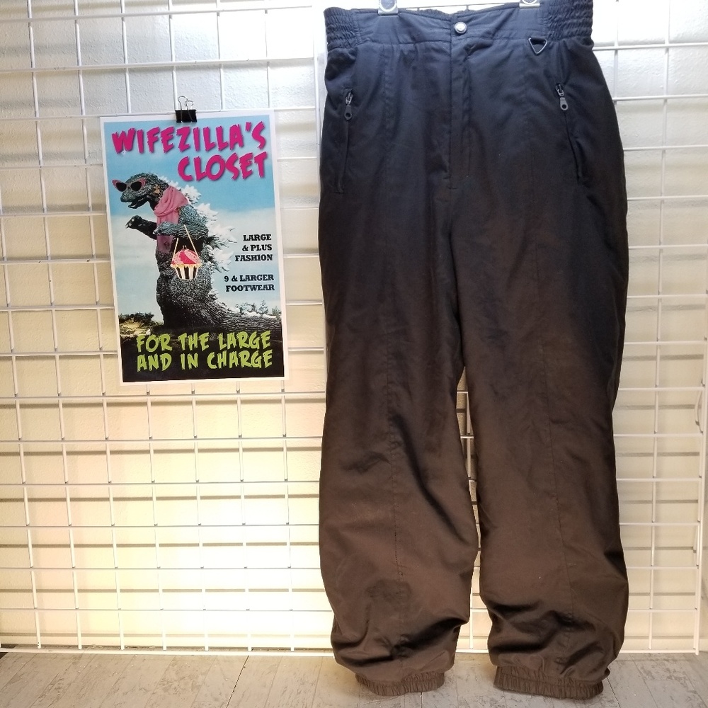 Rainier Brand 3780 Black Insulated Pants Size 14
